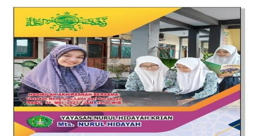 PPDB TAHUN AJARAN 2023 -2024 | MTs. NURUL HIDAYAH KRIAN